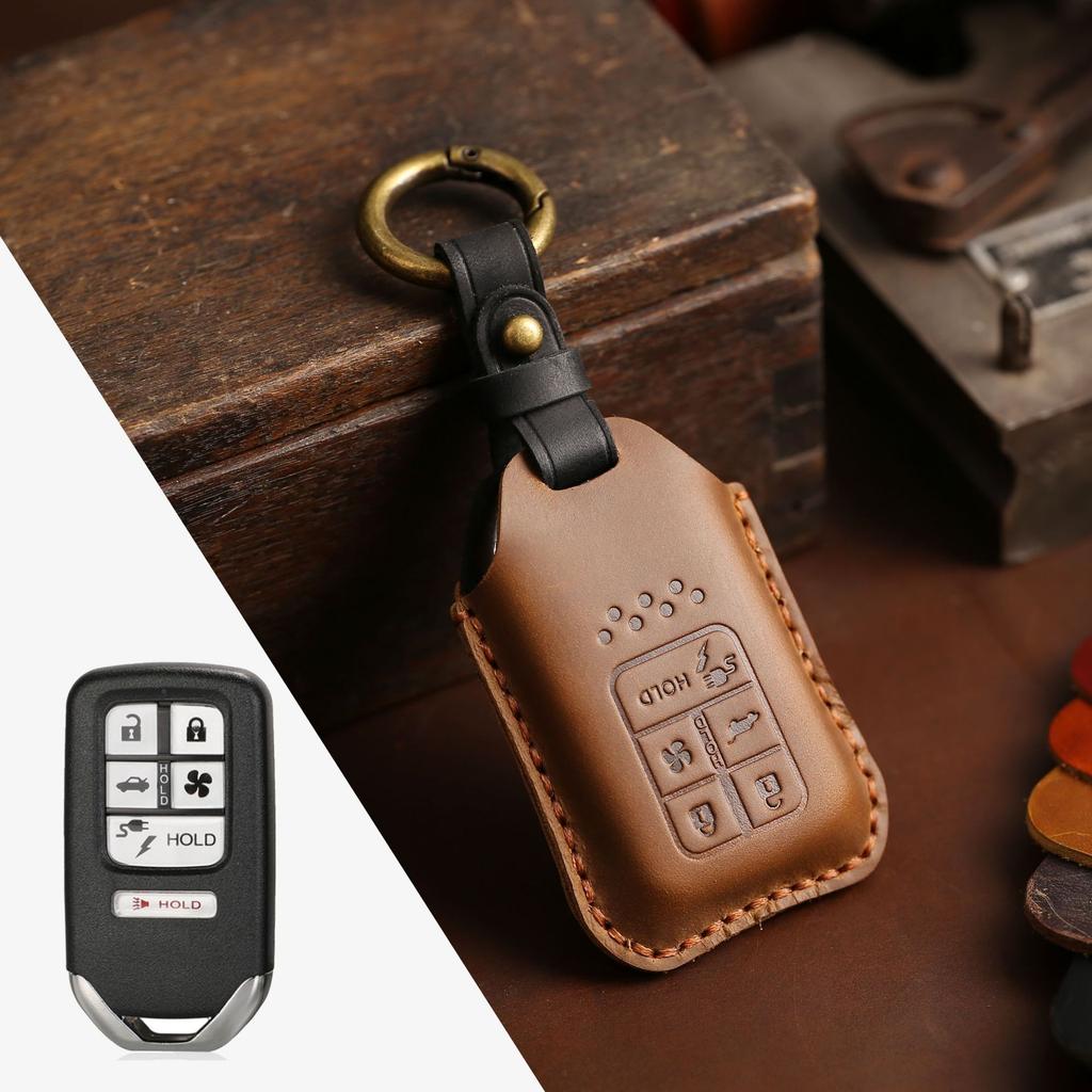 Suitable for Honda key case CRV Lingpai XRV 10th generation Civic Accord Crown Fit leather car key case