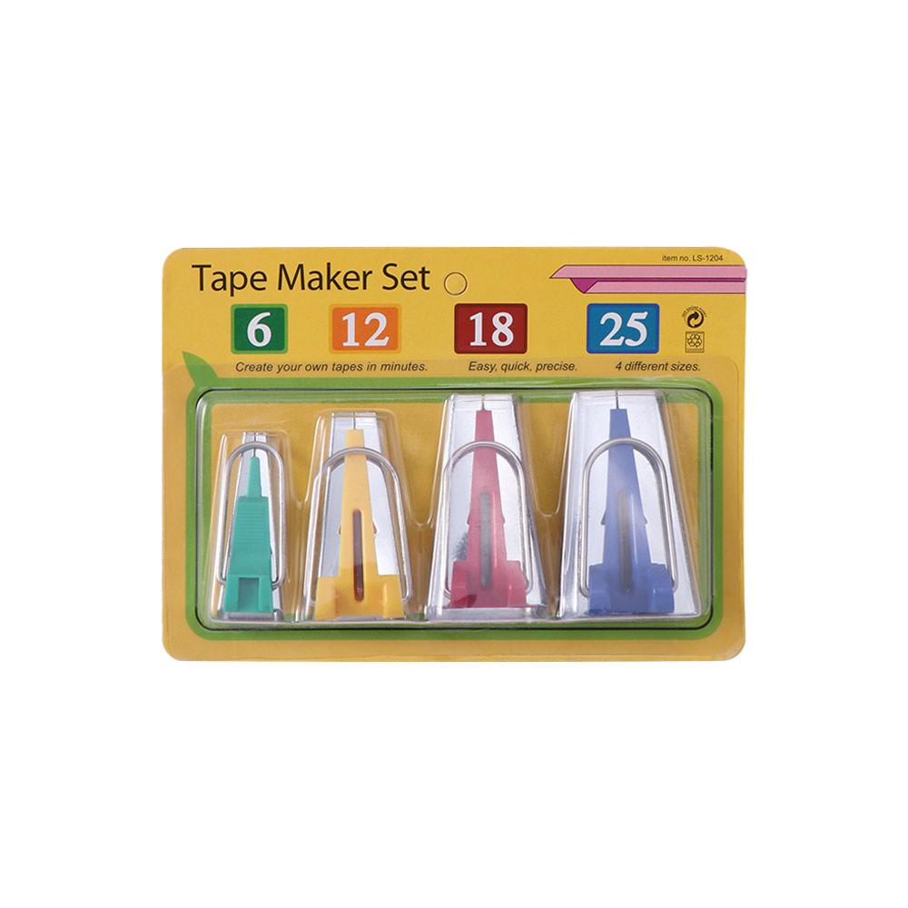 3/4/5/6/7Pcs 7 Sizes Bias Tape Maker Set Non-Slip Versatile Size Range Bias Binding Tape Making Tool with Edge Binding Roller