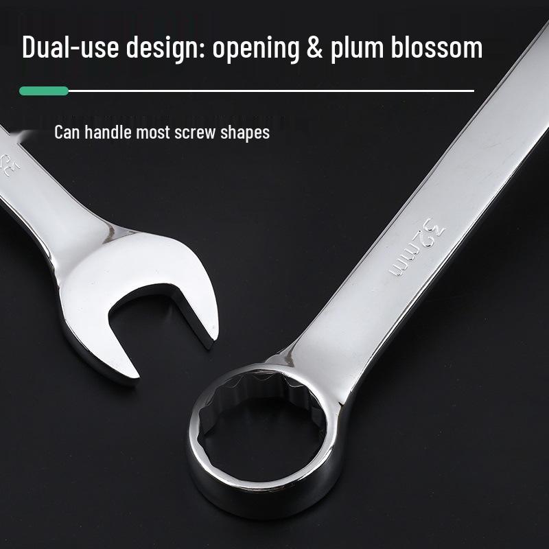 Multi-Spec Open-Box Wrench Set for Automotive and Machine Repair—Mirror Finish, Large Star Wrenches