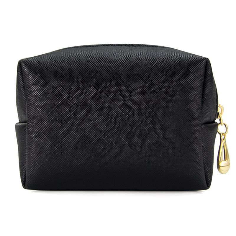 Cosmetic Bag Women Popular Product Pu Hand-Held Portable Square Waterproof Zipper Cute Travel Makeup Skincare Bag
