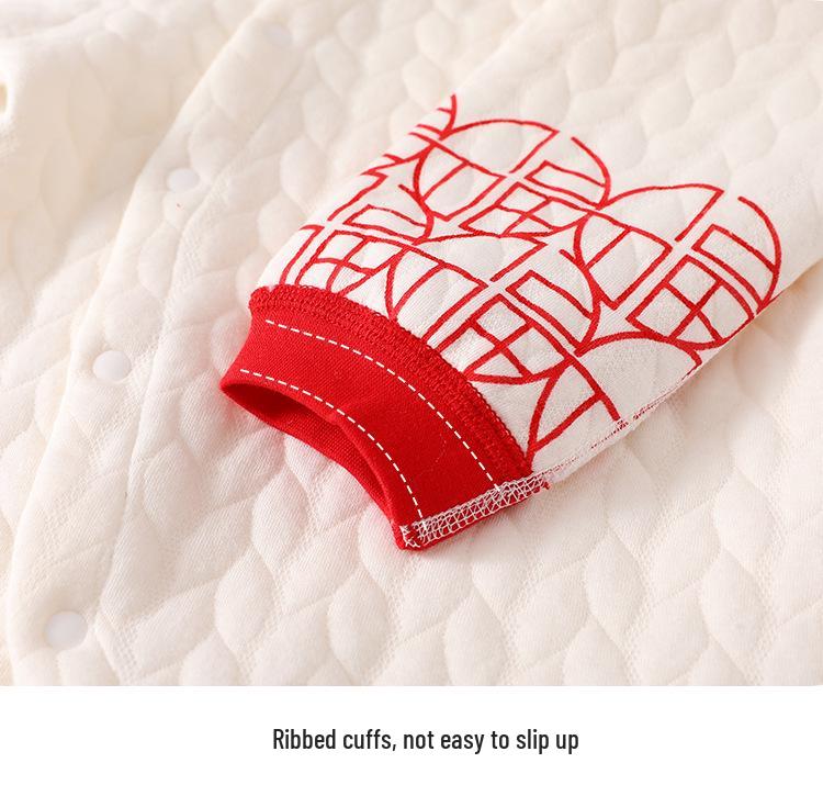 Newborn & Baby Pure Cotton Warm Clothes for New Year and 100 Days Celebration