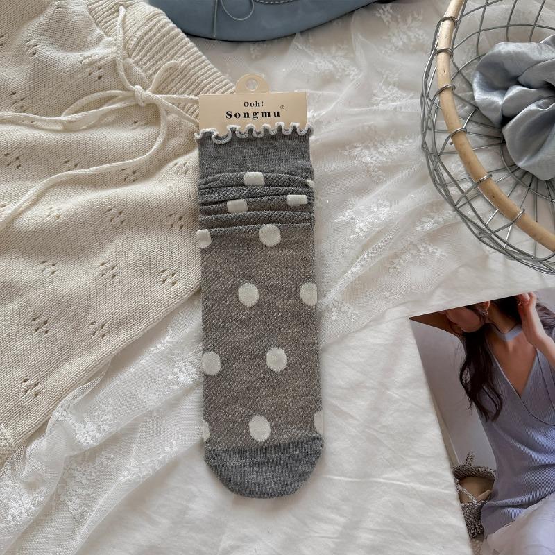 Sock Children s Mid-length Socks, Summer Light Style, Without Bones, Pile-up Style Socks 1 pair