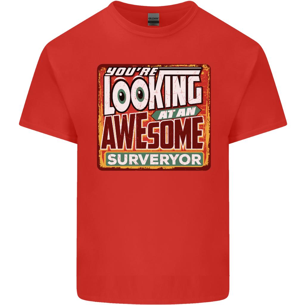 Youre Looking At an Awesome Surveyor Unisexs Light Cotton TShirt