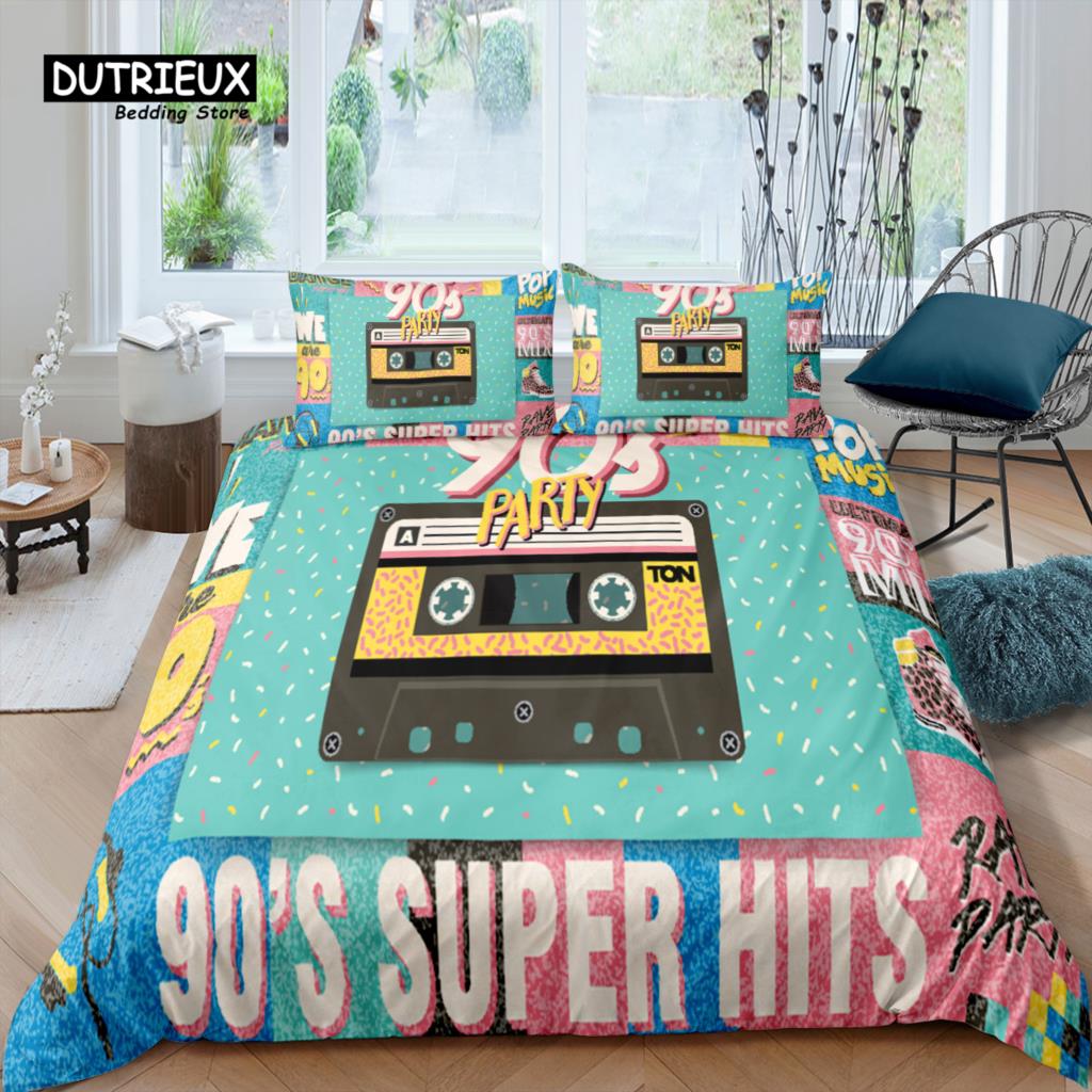 

Home Living Luxury 3D Earphone Bedding Set Kids Duvet Cover Pillowcase Music Bedding Set Queen and King EU/US/AU/UK Size EU single(135x200cm)
