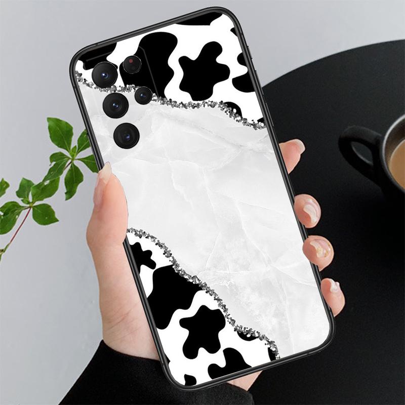 Milk Cow Print Phone Case For Samsung A52S A21S A33 A23 A13 A14 A32 A52 A53 A54 A51 A71 A15