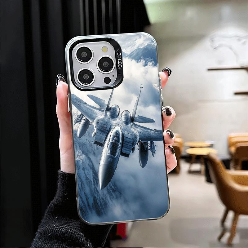 Aircraft Helicopter Formation Soft Phone Case for iPhone 15 16 17 Pro Max 17Air 16E 14 Plus 13 12 Mini Shockproof Cover Back She
