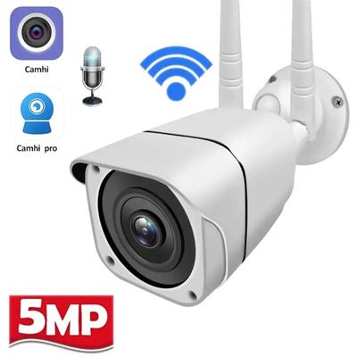 מצלמת IP 1080P 5MP HD אלחוטית WIFI חיצונית פנימית אבטחה מצלמת בולט CCTV מתכת P2P שמע דו-כיווני Camhi