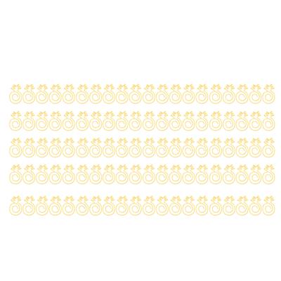 100 Pièces Trombones Dorés Mignons Élégants Métal Solide Durable Largement Utilisés Trombones Mignons pour École Bureau