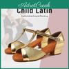 Rumba Latin Dance Womens Girls Shoes Low Heeled Ballroom Tango Shoes Soft Bottom Heeled 35cm
