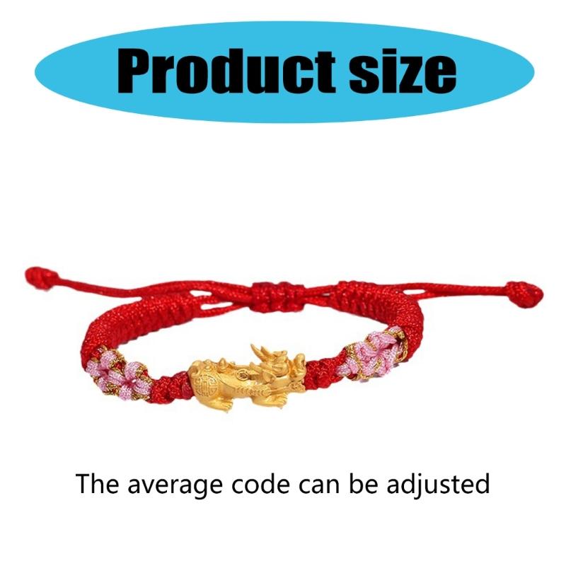 Fashionable Braided Hand Rope Bracelet with Dragon Charm for Men and Women Gifts for New Year and Anniversary