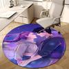 1pc KPop Demon Hunters18 Design Printed Area Round Carpet for Bedroom Living Room Home Decor Rugs Mat Non Slip Mat Rug for Bedside