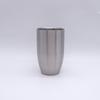 Stainless steel coffee cup 304 double-layer arc mouth cup tea cup hand eggshell cup beer cup cone