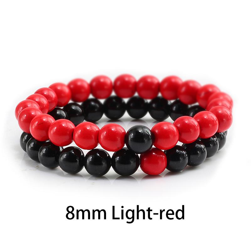 New Design Set Bracelet Couples Natural Stone Bracelets Tiger Eye Beaded Yoga Bracelets for Men Women Elastic Rope Jewelry