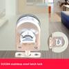 2025 New Glass Door Lock 304 Stainless Steel Knob Sliding Gate Floor Latch Single Bolt Keyless Anti-Theft Security Lock