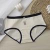 Ladies Summer Cartoon Cotton Comfortable Breathable Extended Crotch Waist Triangle Briefs