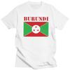 Custom Burundi Flag Tshirts for Men Short Sleeves T Shirt Tshirts Loose Fit 100 Cotton Tees Gift