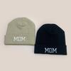 Autumn And Winter Simple Curling Embroidery Parents Letter Knitted Hat Men And Women Warm Personality Casual Pullover Hat