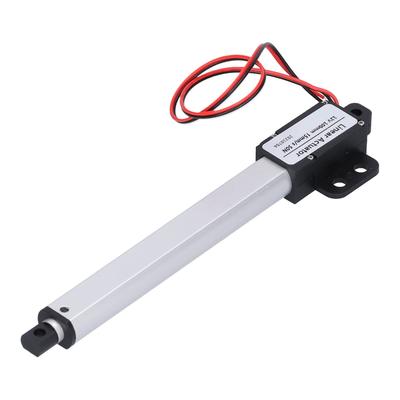 Linear Actuator 100mm 12V Input Voltage Stroke Micro Linear Actuator Low Noise Short Circuit Protection Linear Motion Actuator (Stroke 100mm-15mm)