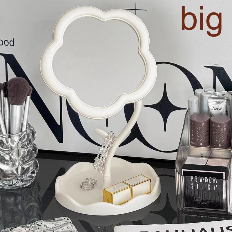 360 ° Rotatable Floral Mirror for Office,dormitory | Sunflower Makeup Dressing Mirror, High-end Style, Bedroom Home Decoration