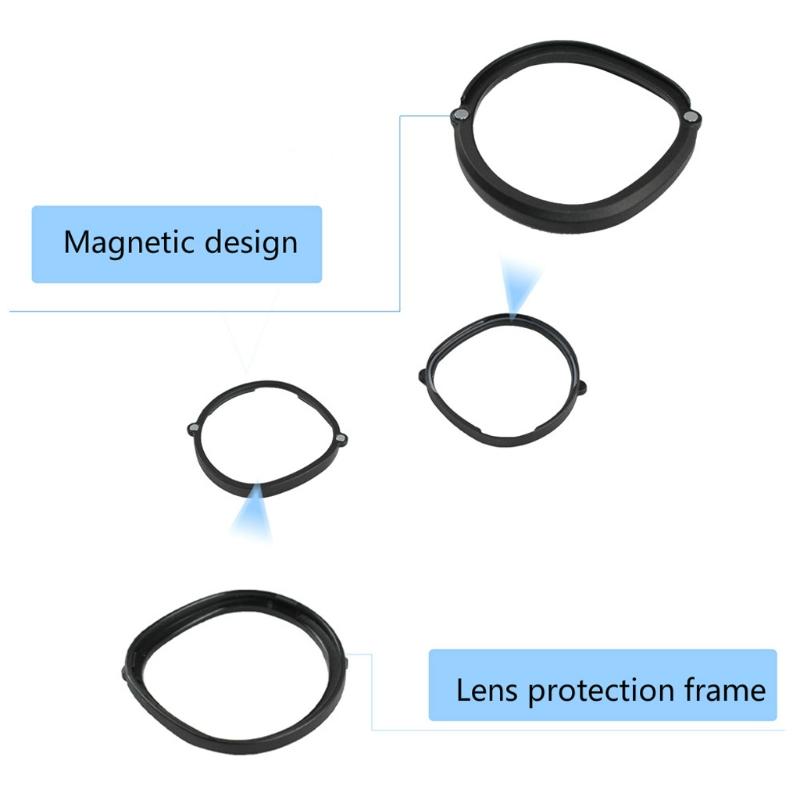 1Pair Black Eyeglass Magnetic Frame for  2 VR Anti-blue Light Lens Anti-blue Glasses for tection