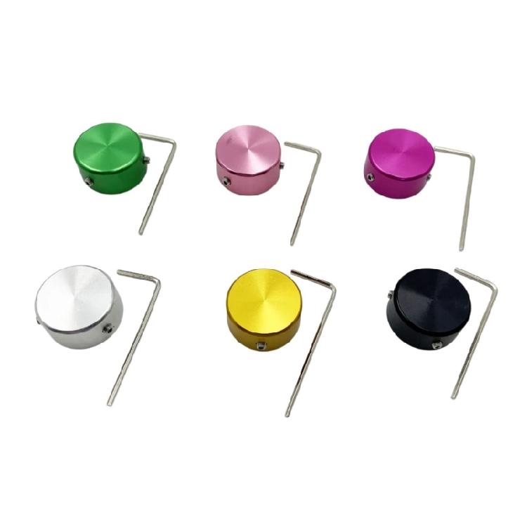 Guitar Pedal Toppers Caps Quick Installation Design Multiple Color Option Metal Texture Suitable for Improved Grip