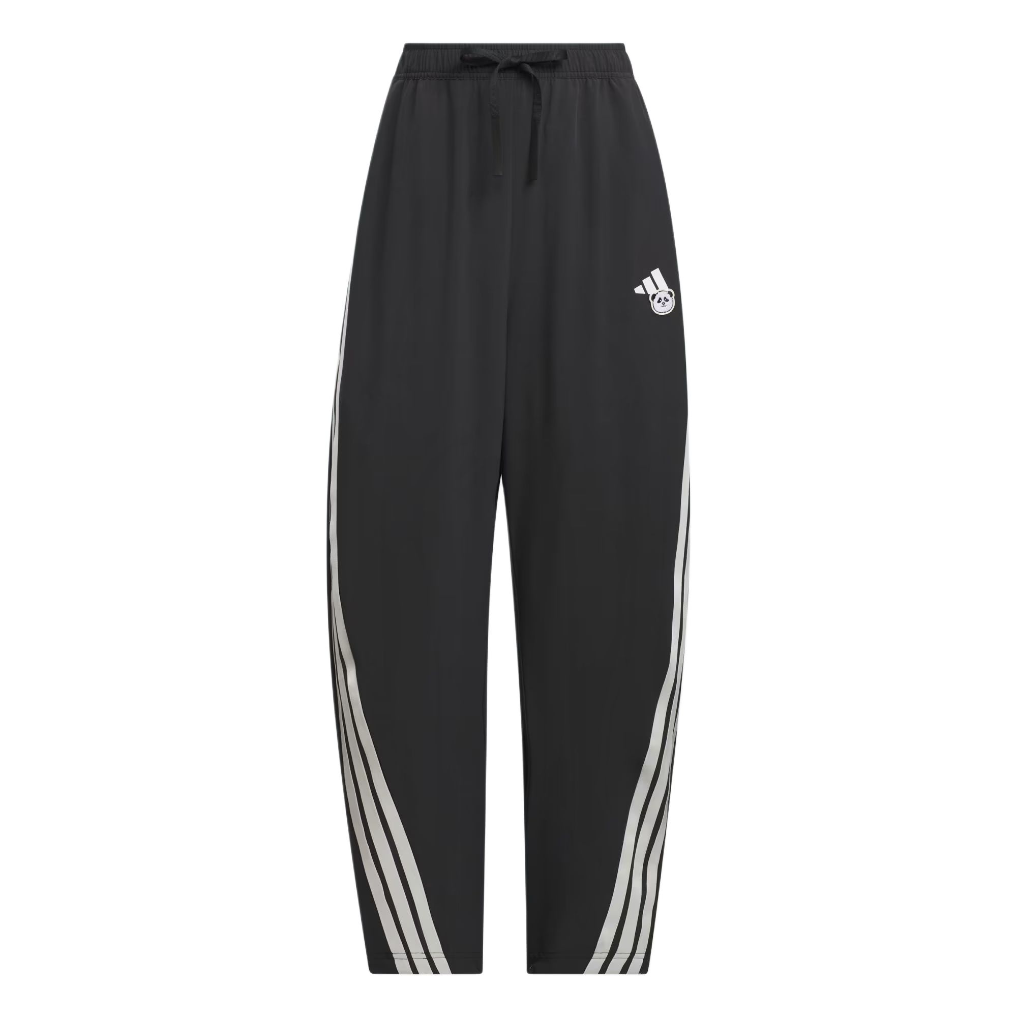 Adidas Climacool Woven Tracksuit Bottoms Fashion Quick-Dry Loose Fit Striped Casual Pants Women Bottoms Black KC1492 M