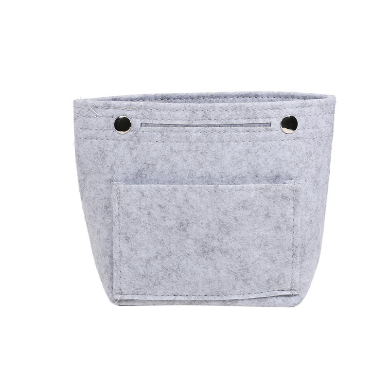 

Маленький креативный фетровый органайзер для кошелька, вставка, косметичка, многофункциональный дорожный органайзер для сумки-тоут, карман для женщин One Size светло-серый