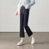 SOFSIL 2026 Spring High-Waist Lace Trim Flared Denim Jeans for Women