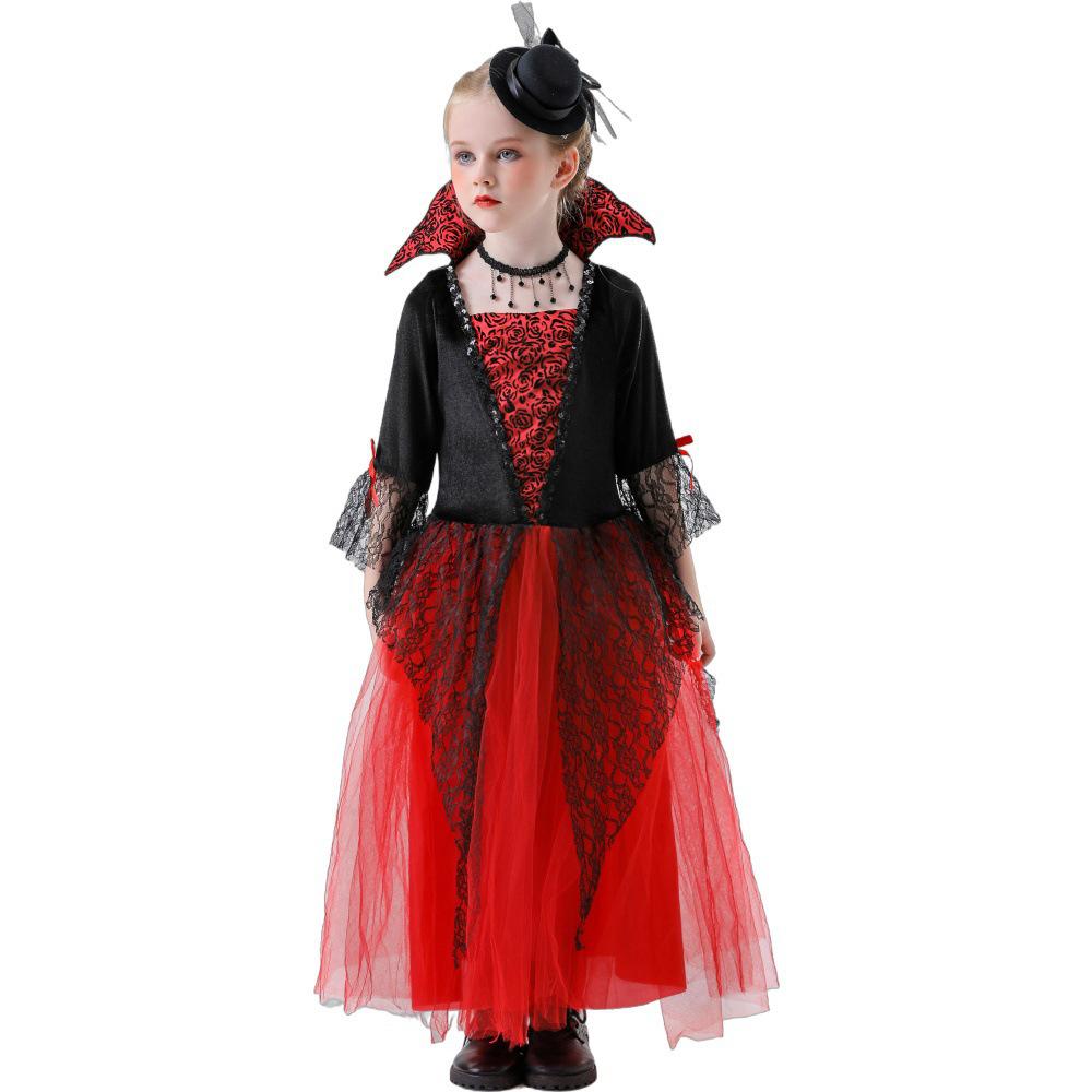 Halloween Vampire Elf Witch Costume for Kids - Cosplay Party Outfit