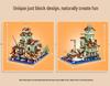 Seaside Boathouse Reconnaissance Nautical Fishing House Building Blocks, Compatible with Lego, Educational Toy & Gift