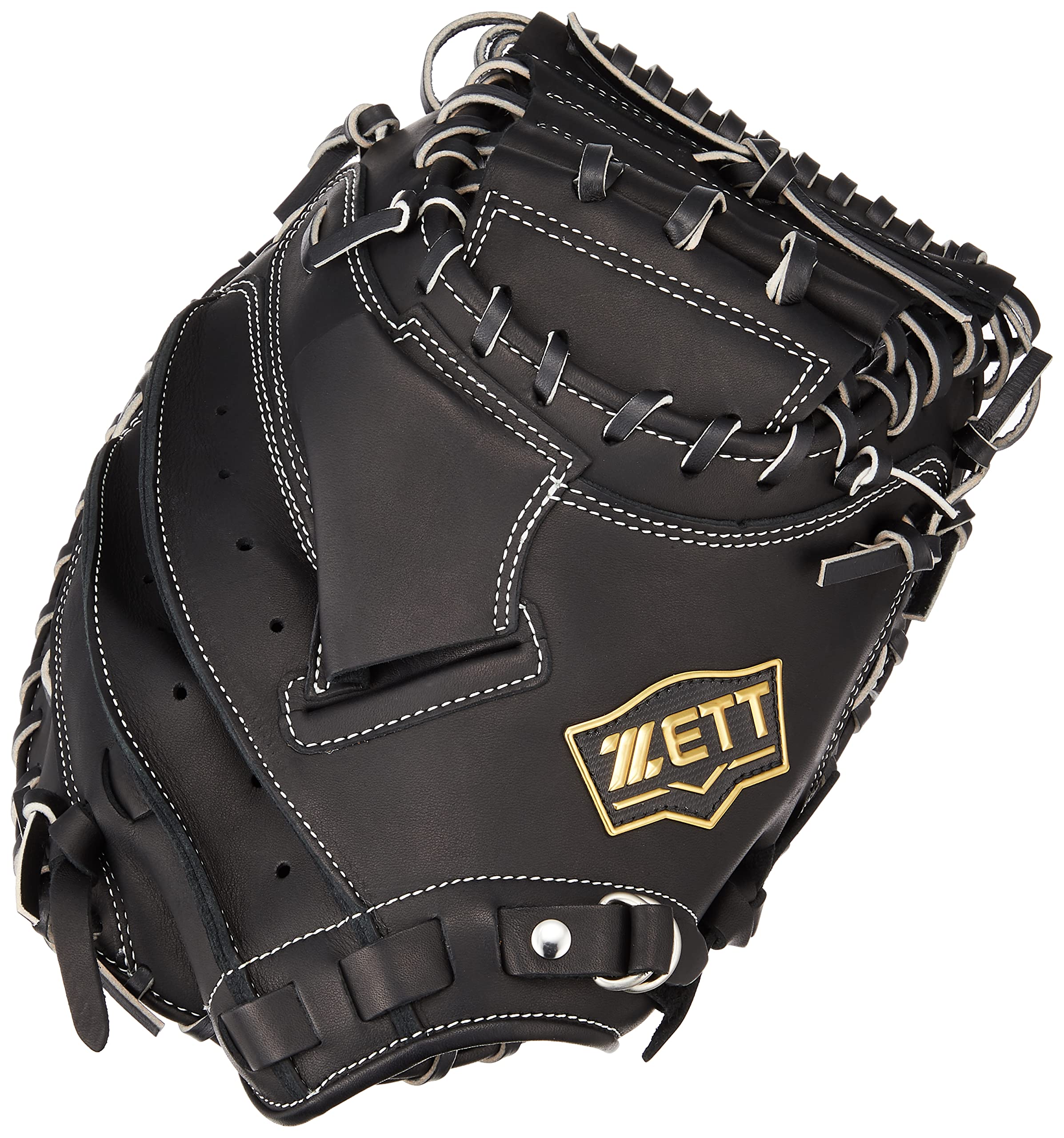 

ZETT Winning Road Soft Baseball Black BRCB33312 Catcher s Mitt, Right-Handed Throw, (1900),