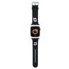Pasek Do Apple Watch 38mm Karl Lagerfeld 3D Rubber Karl&Choupette Czarny