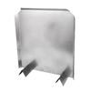 Fireplace Back Plate, Stainless Steel Fireplace Ht Reflector 16\" X 18\" with Legs, Back Plates for Wall and Efficient Ht Reflec