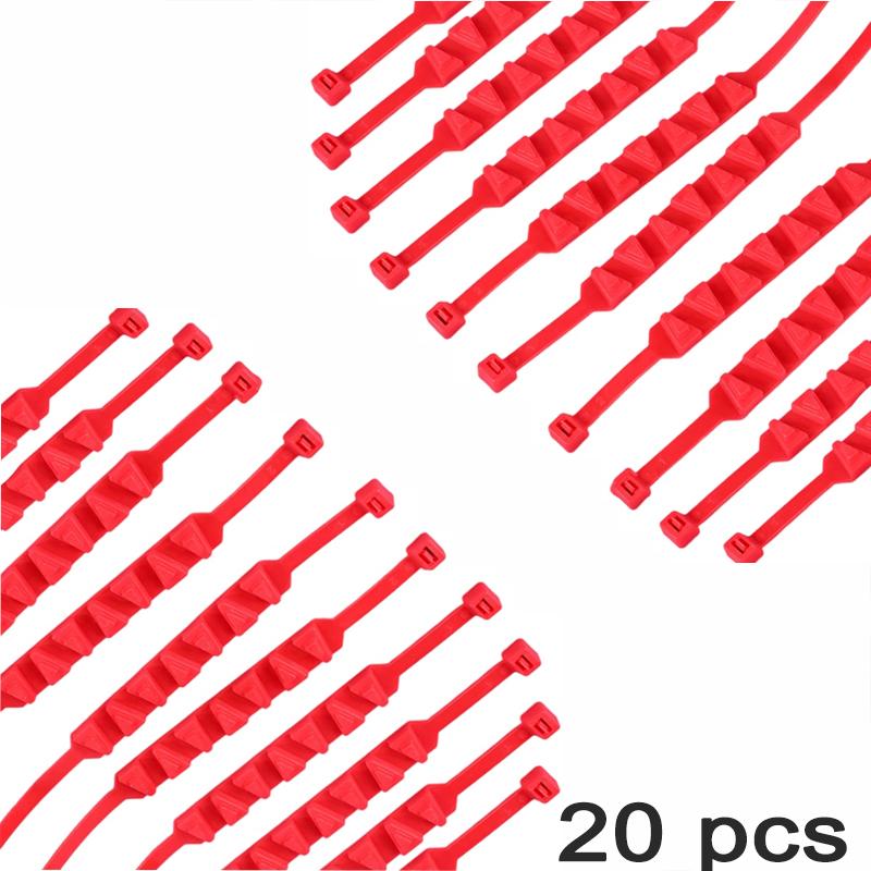 10Pcs Motorcycle Snow Chains Reusable Motorbike Tire Anti Slip/Skid Tie Winter Emergency Safety Belt Tyre Chain Moto Accessories