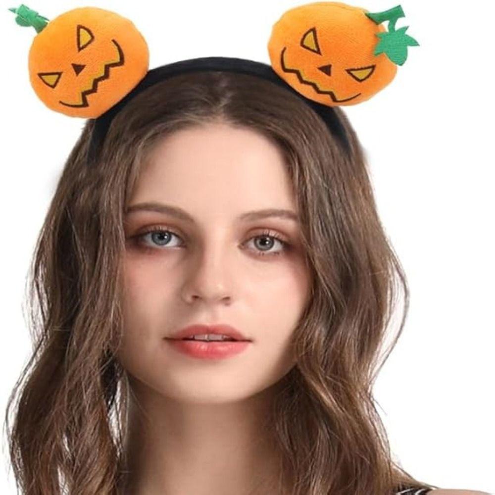 Lightweight Ghost Hair Clip Cartoon Pumpkin Cartoon Hairband  For Halloween