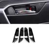 For -2024 Toyota RAV4 Carbon Fiber Inner Car Door Handle Bowl Cover 4pcs