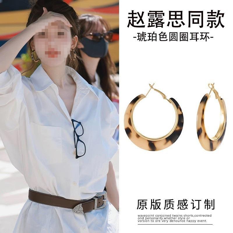 Xu I is dazzling Zhao Lusi Xu Yan same silver needle zircon pearl earrings elegant stud earrings light luxury high-end earrings