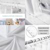 1Pc Bathroom Set DIY Polyester Waterproof 200x180CM Thickening Shower Curtain With Hooks Daisy Flower