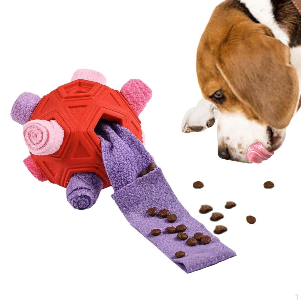 Dog Sniff Toys Slow Feeder Toy Interactive Game with Velvet And Rubber Frame Encourages Foraging
