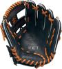 ZETT chlapecké baseballové softbalové rukavice měkké řízení pro levý vrh Hnědá M BJGB74370 (Rukavice) Celoobvodová černá/dub (1936)