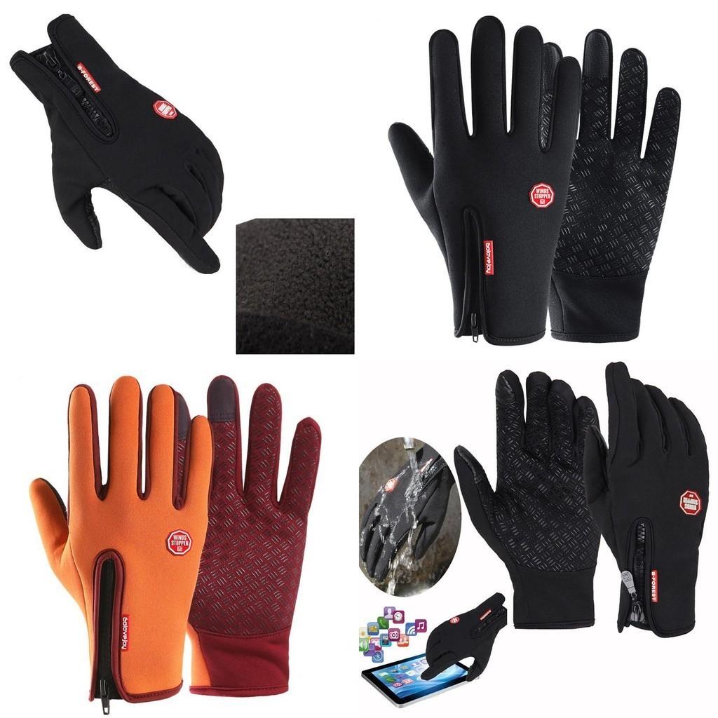 Stylish Black Touch Screen Winter Gloves Featuring Waterproof And Windproof Design