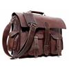 Men's Handmade Leather Vintage Laptop Messenger Travel Briefcase Shoulder Bag