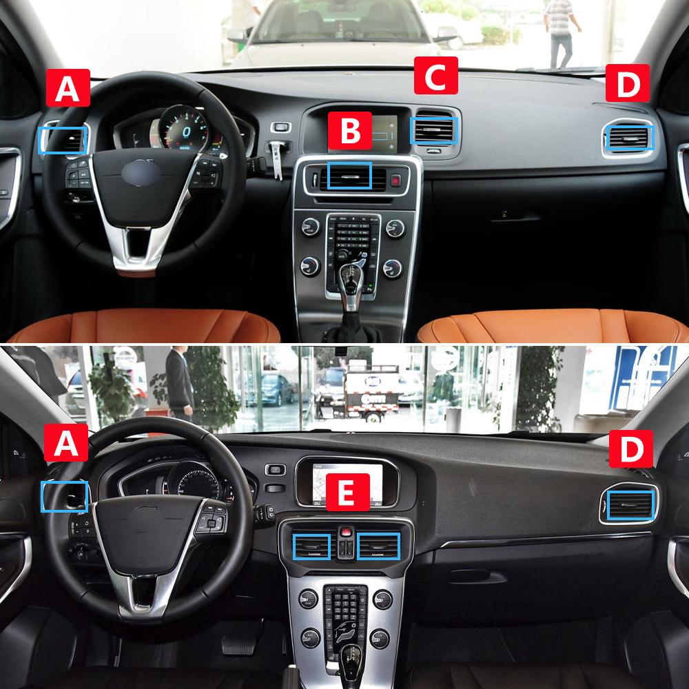 Car Front Air Conditioning AC Vent Grille Outlet Slider Tab Clip Repair Kit For Volvo S60 V60 V40 2011 2012 2013 2014 2015