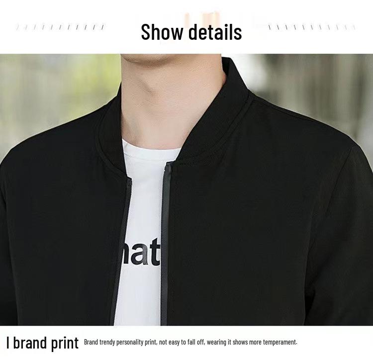 2024 Men's Spring/Autumn Outdoor Sports Casual Baseball Collar Jacket