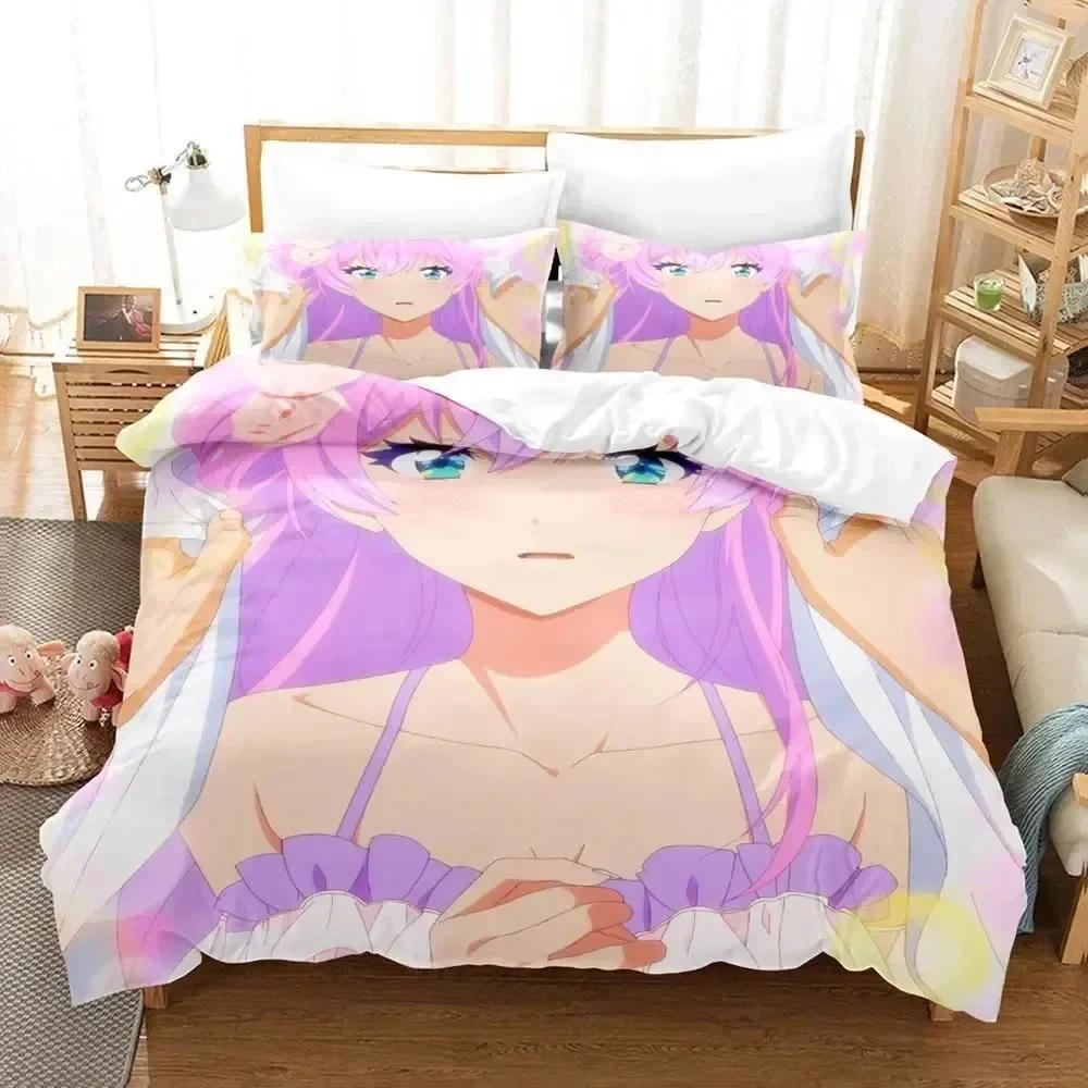 Anime Mehr als ein Ehepaar, aber keine Liebenden Bettwäscheset Bettbezug Laken Bedrucktes Bettset Kissenbezug Bettdecke Schlafzimmer