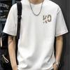 KO" Minimal Typography Print T-Shirt Breathable Cool, Comfortable Wear,Daily Casua