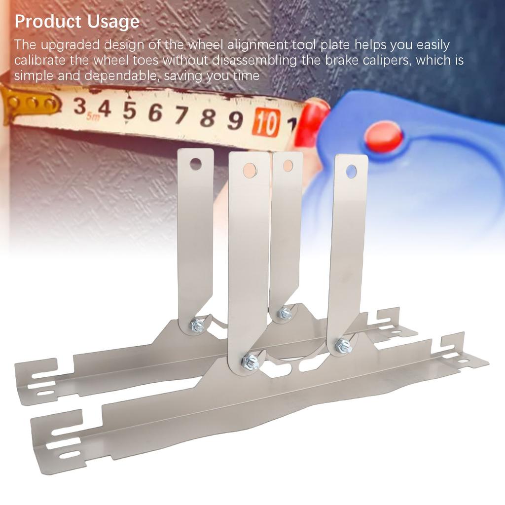 2PCS Toe Alignment Tools with Extension Brackets Wheel Angle Alignment Plates for Car Off Road