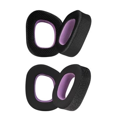 Thicker Memory Foam Ear Cushions for HS80 Headsets Earpads Cooling Ear Covers Earcups for Breathability and Comfort