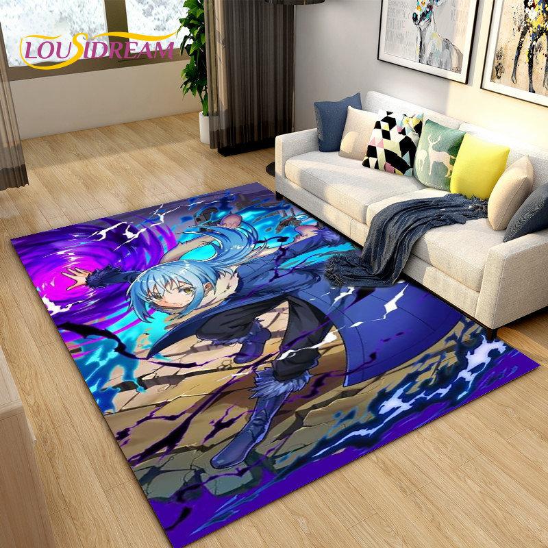 Tappeto Area Tappeto Anime I Got Reincarnated As A Slime, Tappeto per Soggiorno Camera da Letto Divano Zerbino Decorazione, Tappetino Antiscivolo per Bambini