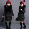 Girl Kids Winter Coat Hoodies Fur Collar Cotton Padded Coats Thickening Warm Jackets Clothes